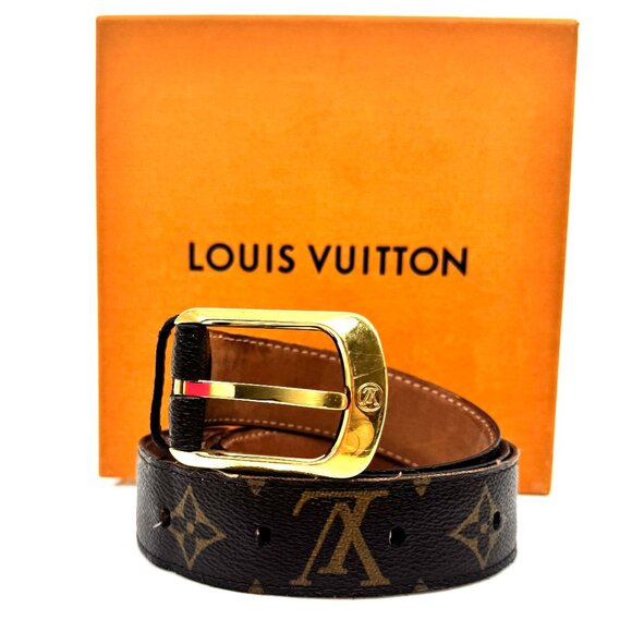 Women\'s Louis Vuitton Classic Monogram Canvas Belt Size 80/32 main image 10